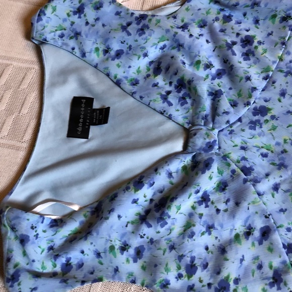 Sleeveless Blue Summer Dress - Picture 3 of 5